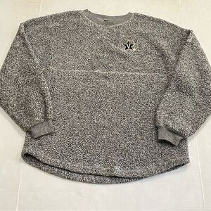 Spirit Jersey Oversized Gray Pullover Sweatshirt Comfy Women’s Sz M